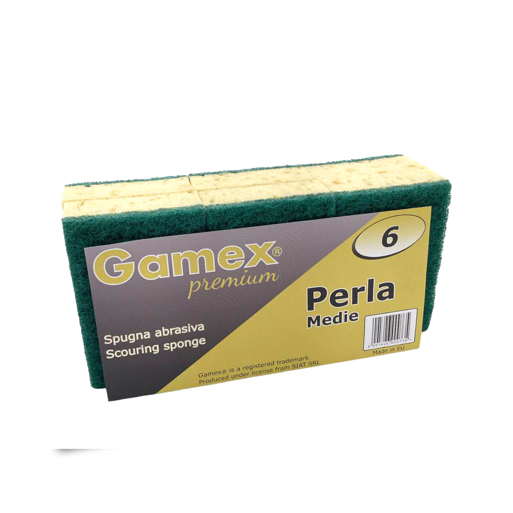 Gamex Premium Scouring Sponge Perla Medie X6 - lunazchef.shop