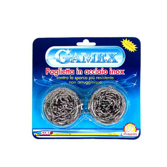 Gamex Stainless Steel Scourers Set of 2 - lunazchef.shop