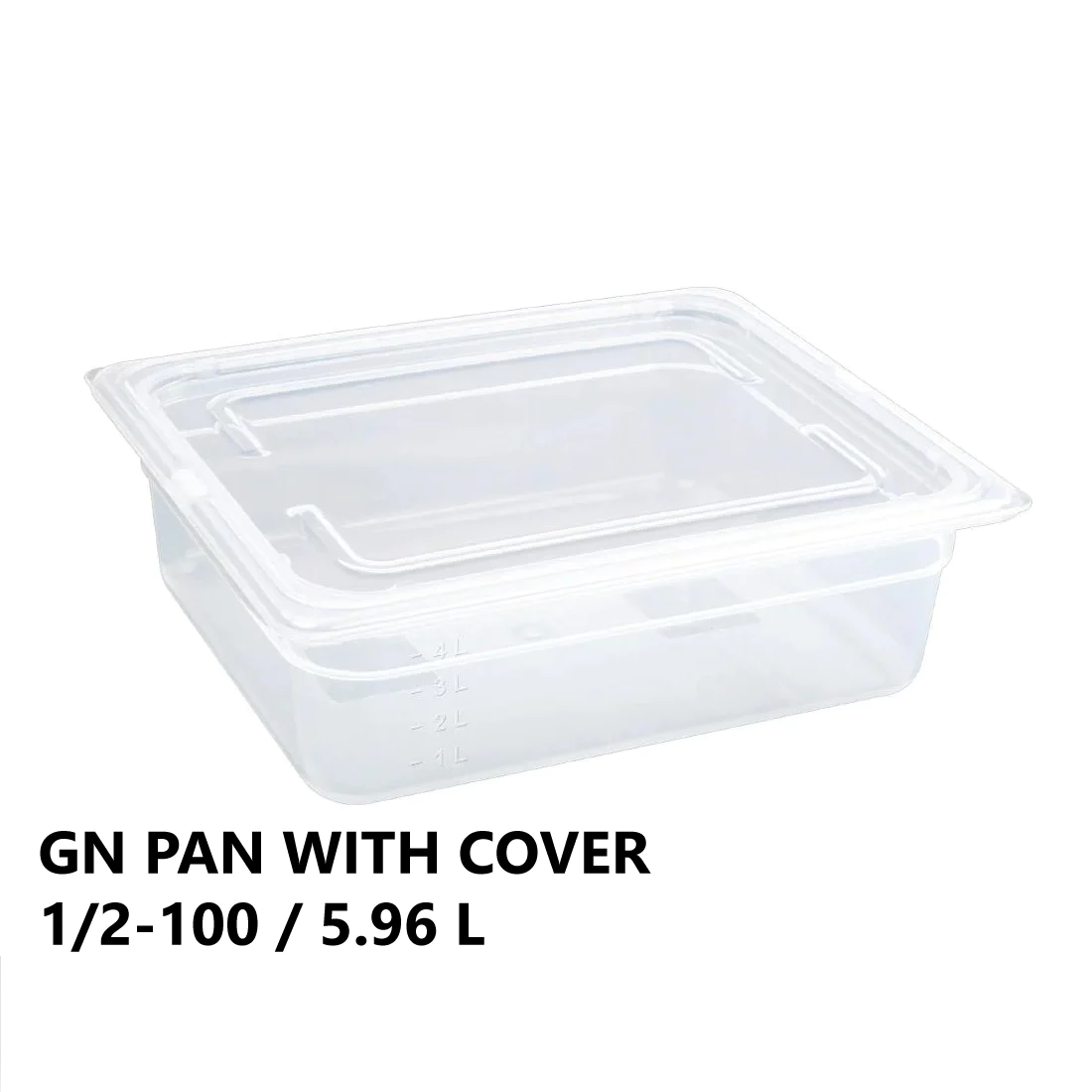 Gastronorm Plastic Storage Container 1/2 100 mm - 5.96 L - lunazchef.shop