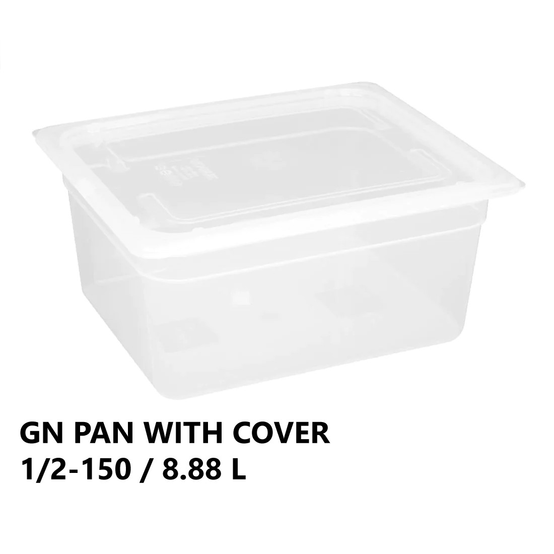 Gastronorm Plastic Storage Container 1/2 150 mm - 8.88 L - lunazchef.shop