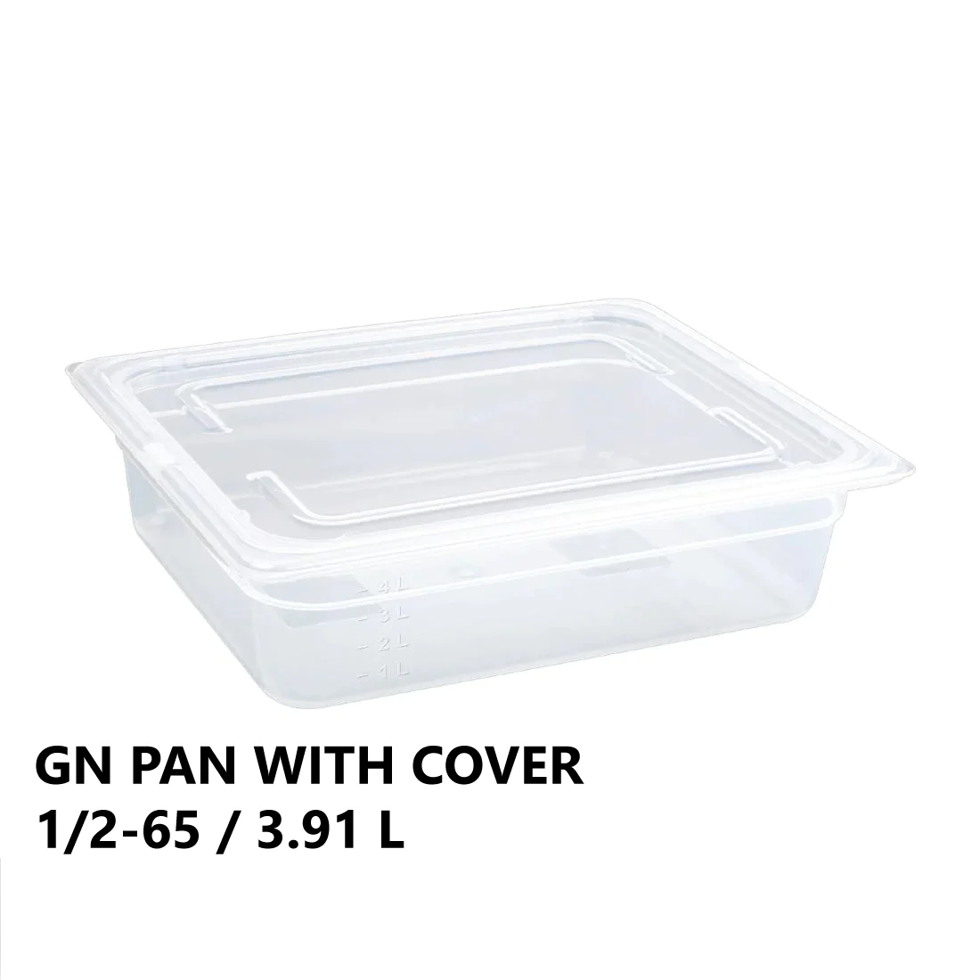 Gastronorm Plastic Storage Container 1/2 65 mm - 3.91 L - lunazchef.shop