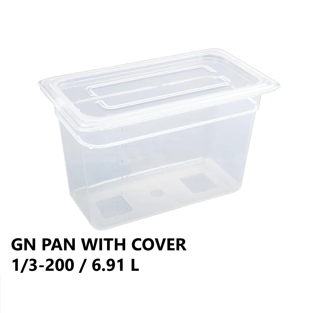 Gastronorm Plastic Storage Container 1/3 200 mm - 6.91L - lunazchef.shop