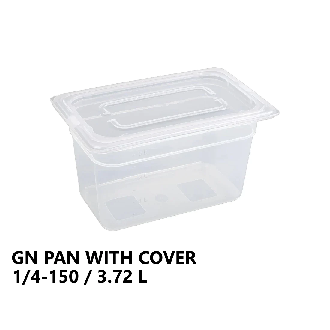 Gastronorm Plastic Storage Container 1/4 150 mm - 3.72L - lunazchef.shop