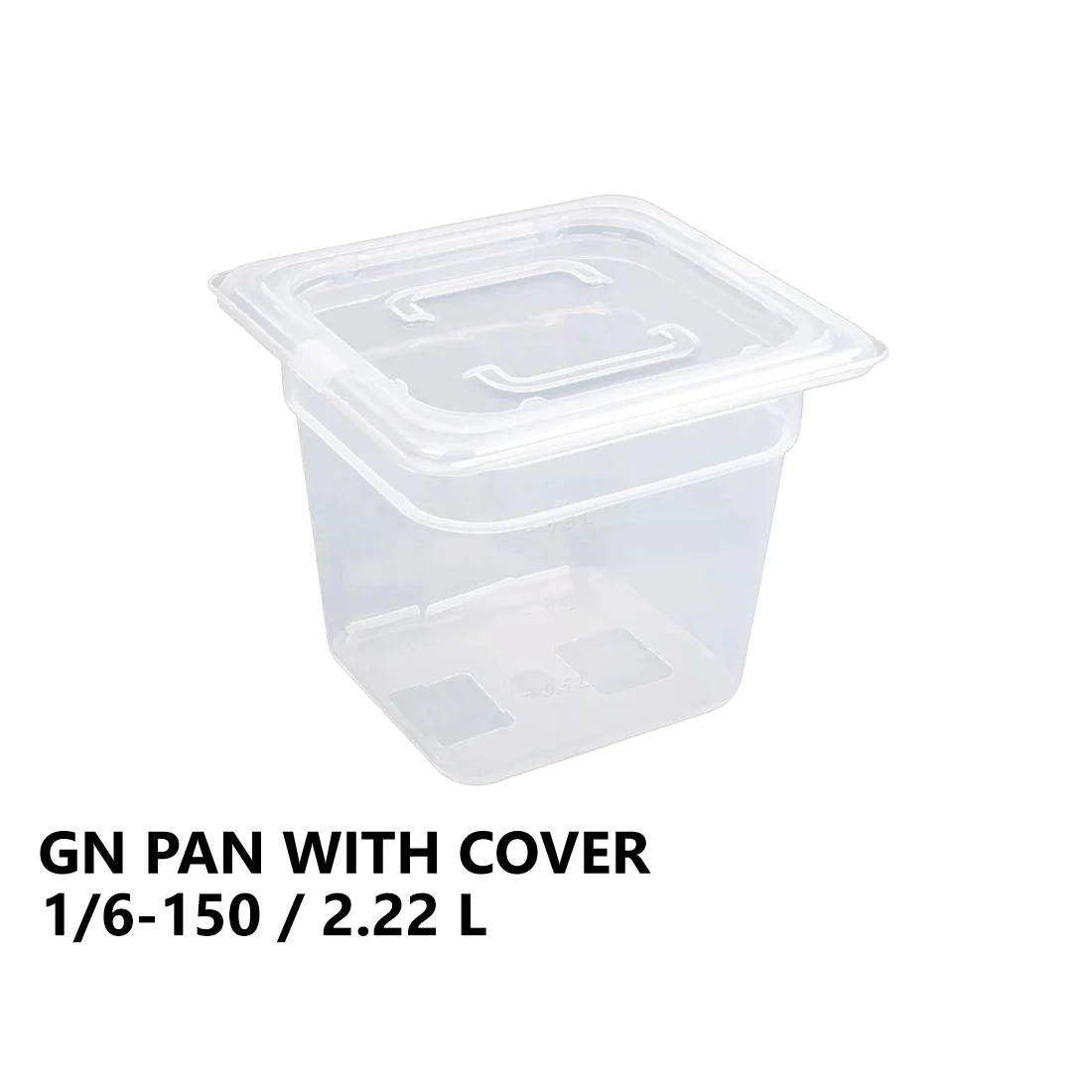 Gastronorm Plastic Storage Container 1/6 150 mm - 2.22L - lunazchef.shop