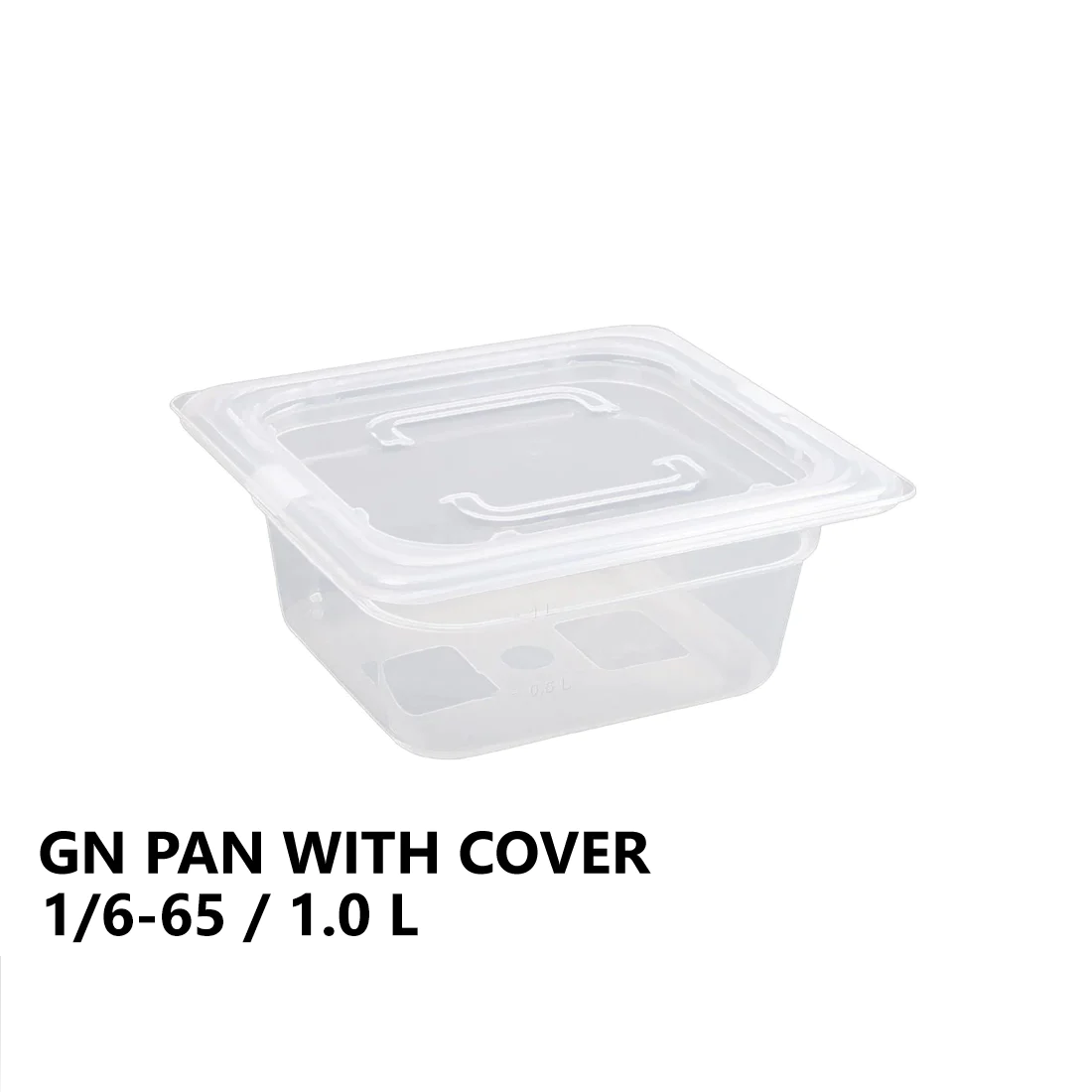 Gastronorm Plastic Storage Container 1/6 65 mm - 1.0L - lunazchef.shop