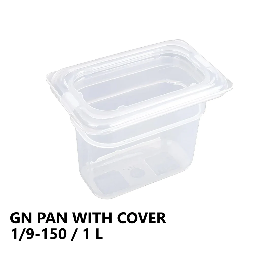 Gastronorm Plastic Storage Container 1/9 150 mm - 1L - lunazchef.shop