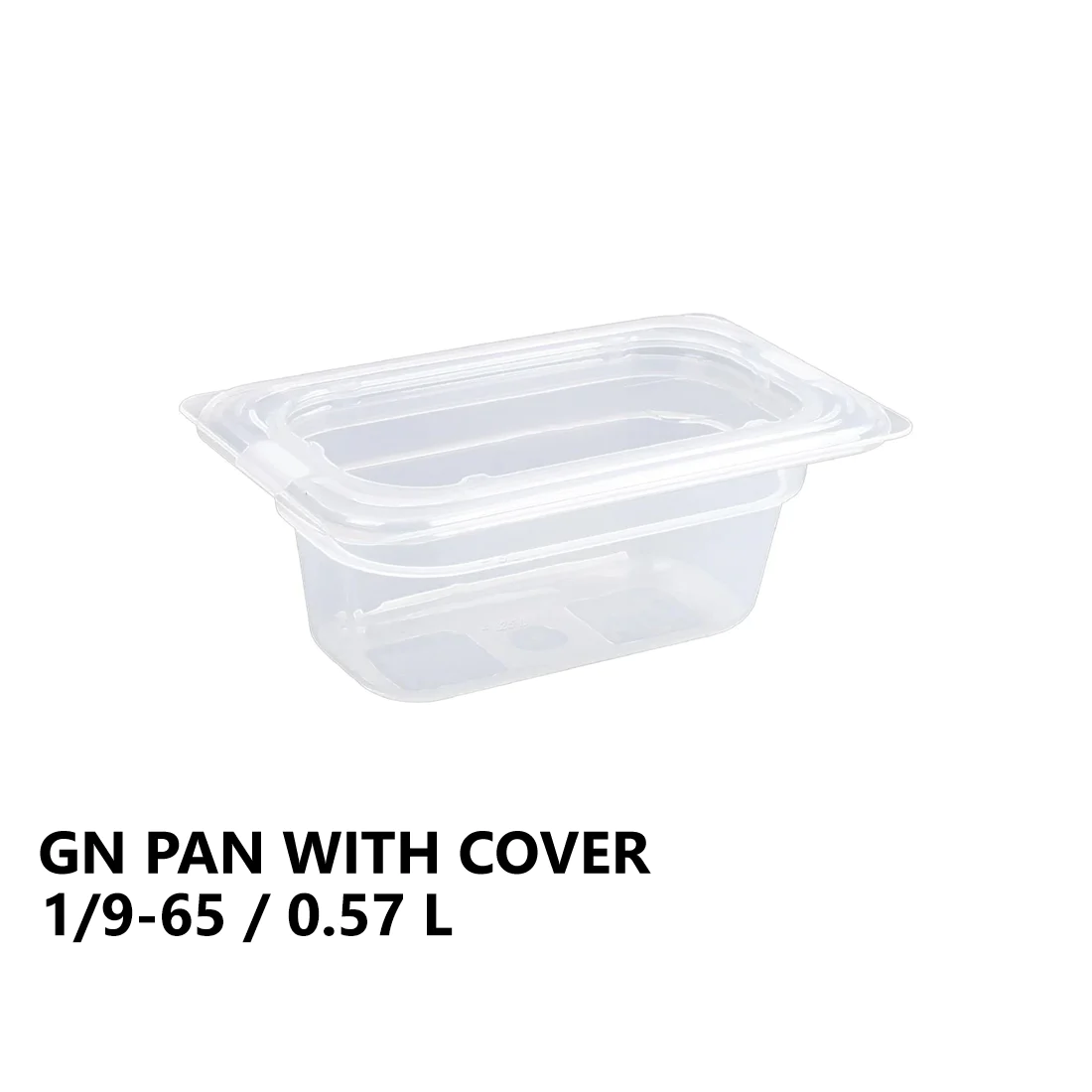 Gastronorm Plastic Storage Container 1/9 65 mm - 0.57L - lunazchef.shop