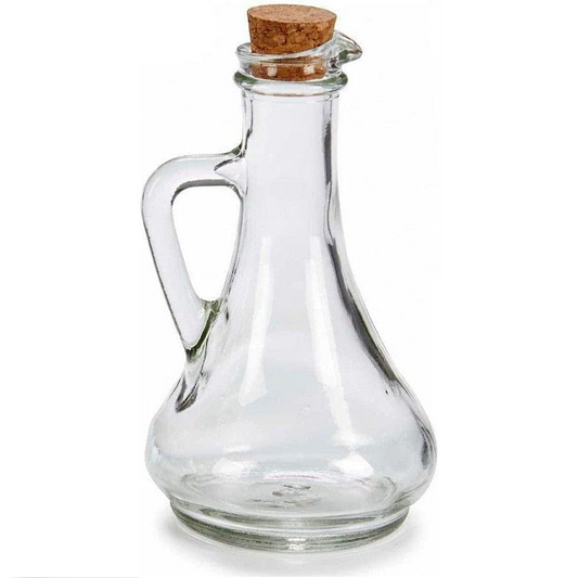 Glass Oil Bottle with Cork Top - lunazchef.shop