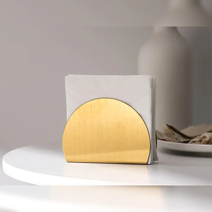 Golden tissue holder - lunazchef.shop