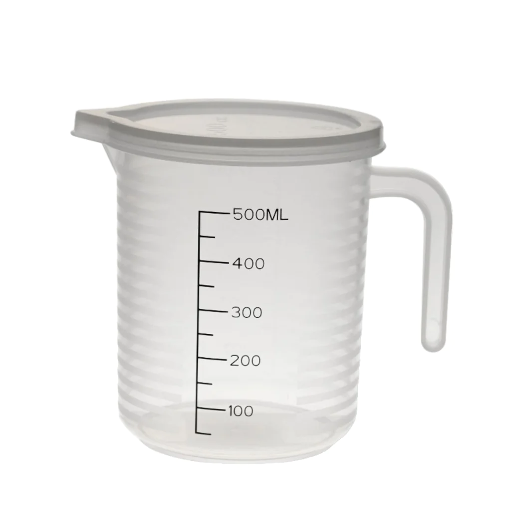 High Quality Plastic Measuring Cup w Cover 500 ml - lunazchef.shop