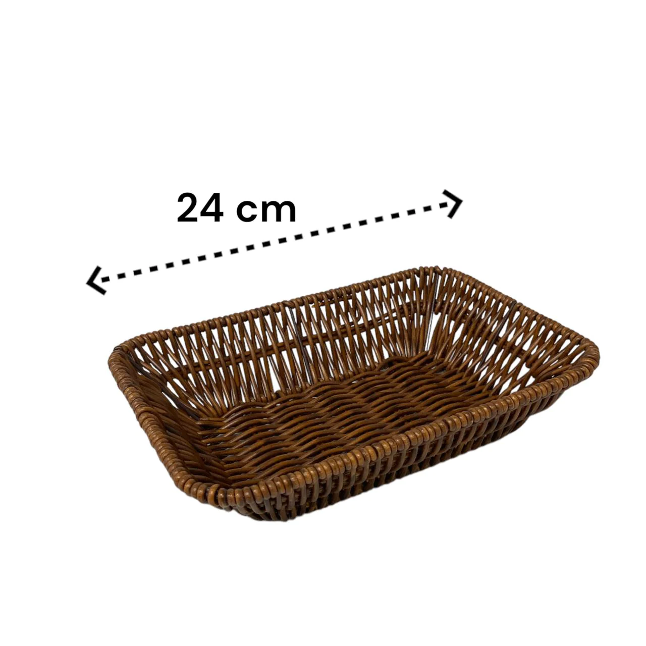 High quality large rectangular woven bread basket - lunazchef.shop