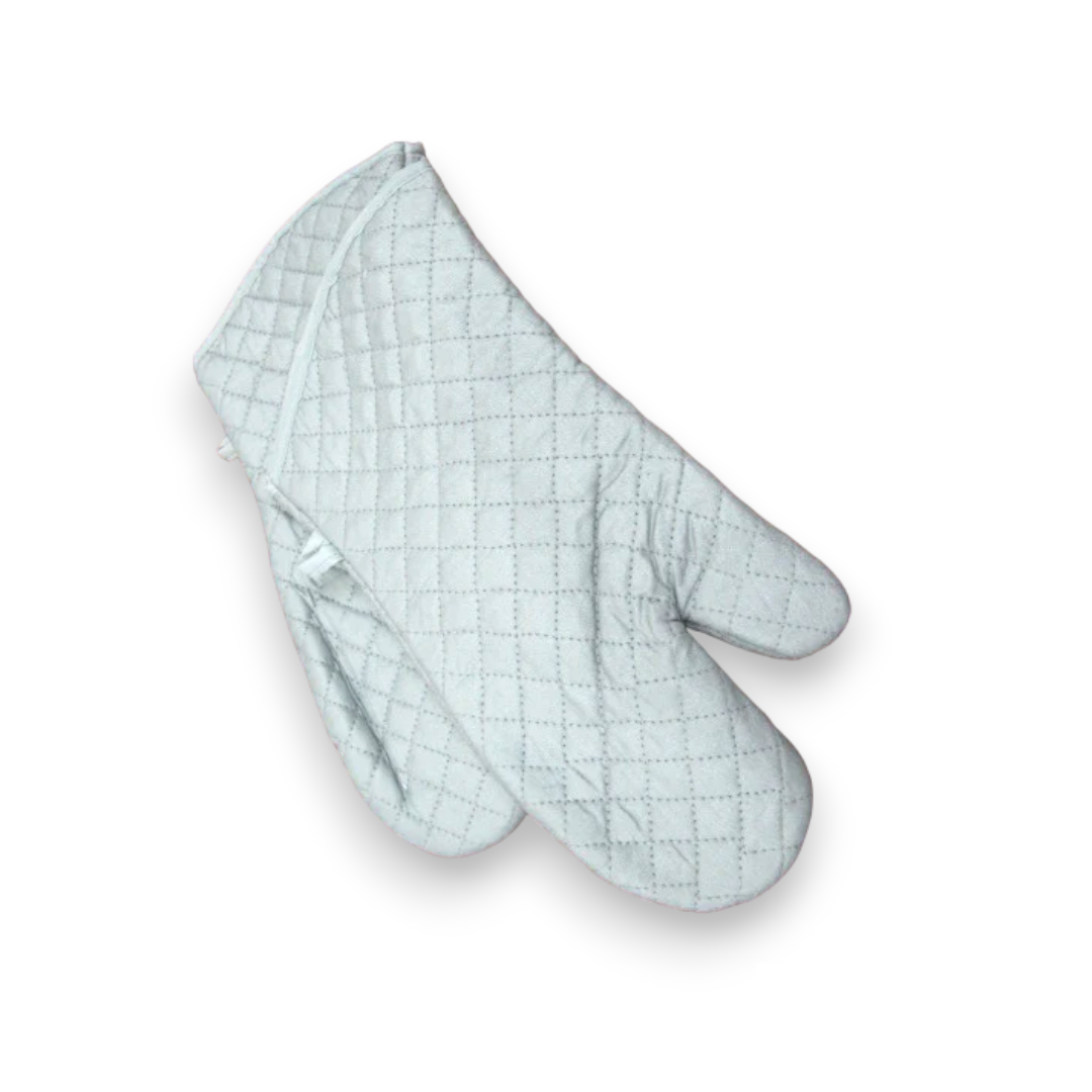 Insulated Grey Oven Gloves 30 cm - lunazchef.shop