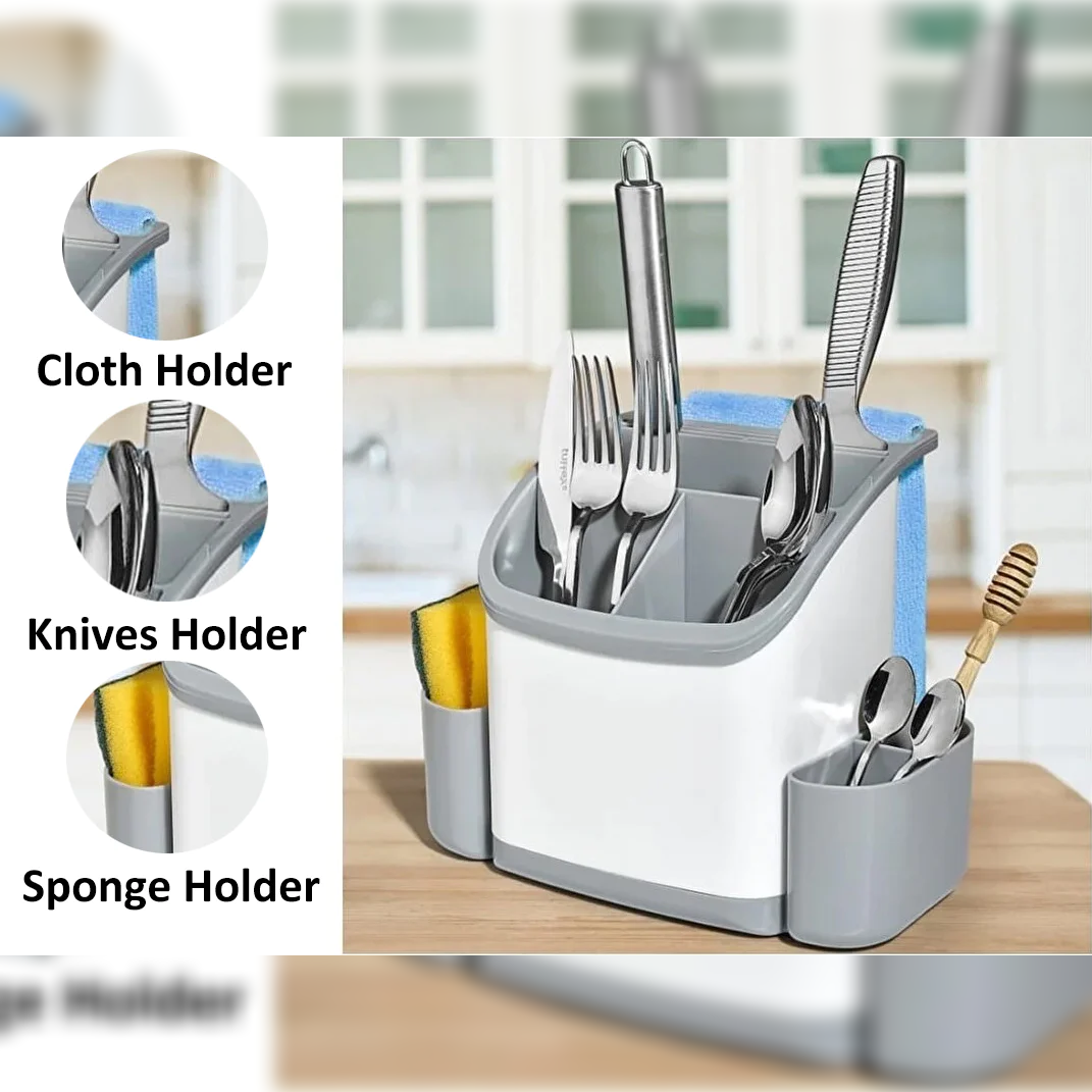 Kitchen Sink Large Cutlery Holder and Organizer - lunazchef.shop