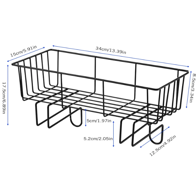 Large Wide Organizing Basket Over Toilet Seat - lunazchef.shop