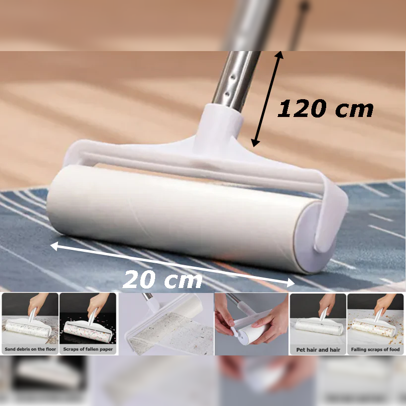 Long Handle Lint Roller Brush - lunazchef.shop