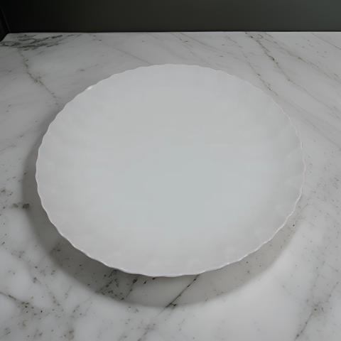 Melamine Big Round Dish with wavy edges - lunazchef.shop