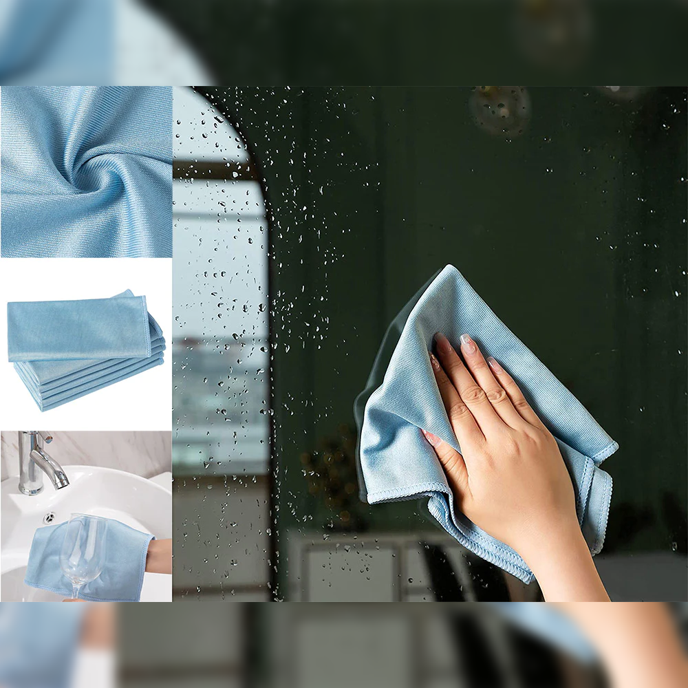 Microfiber cloth for glass cleaning - lunazchef.shop