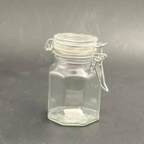 Mini Airtight Glass Jar Octagon - lunazchef.shop