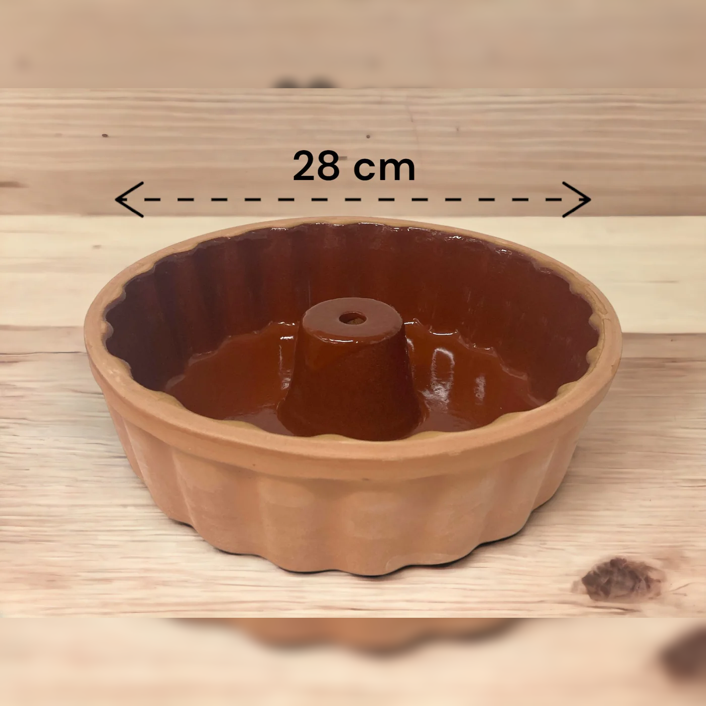 Natural Terracotta Cake Pan 28 cm - lunazchef.shop