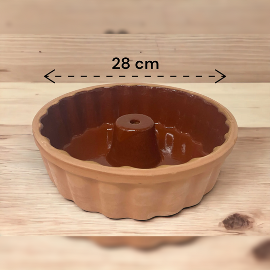 Natural Terracotta Cake Pan 28 cm - lunazchef.shop