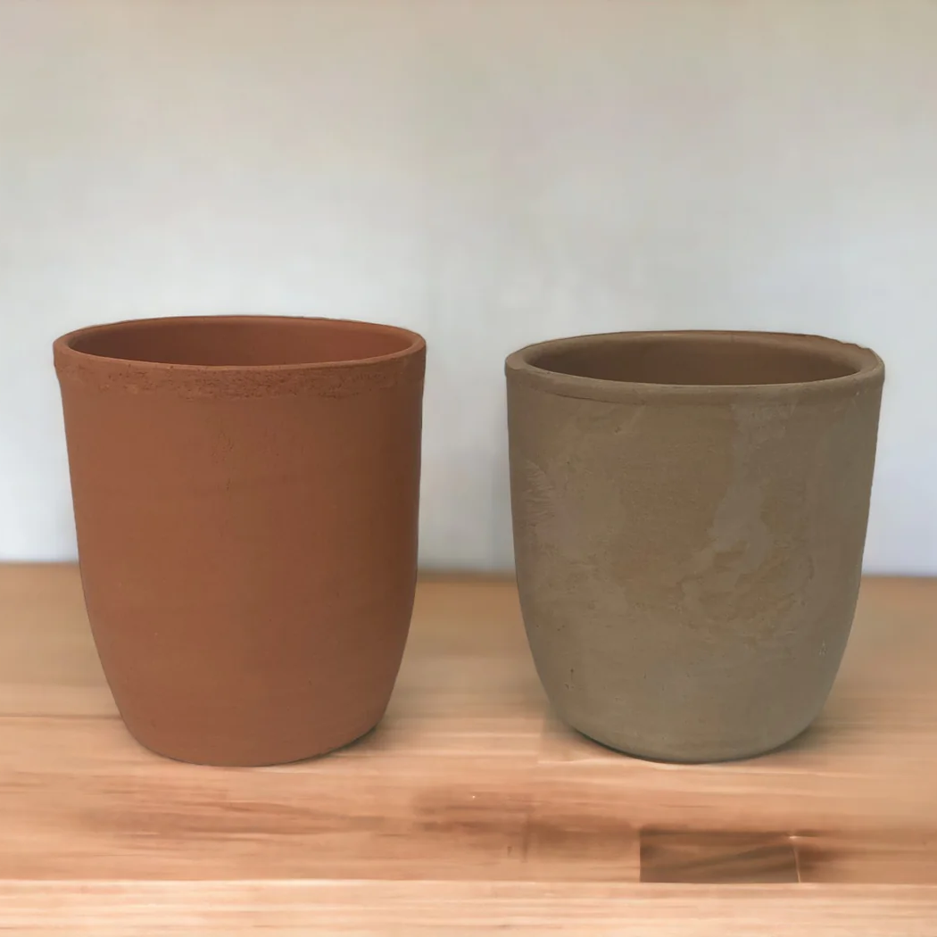 Natural Terracotta Drinking Cup 8 x 9 cm - lunazchef.shop