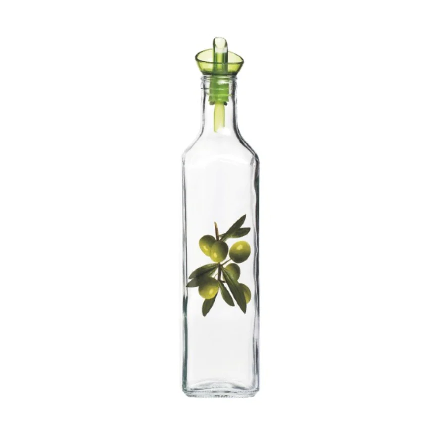 Olive Decorated Oil Bottle SQ 500 ml - lunazchef.shop