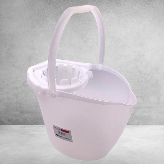 Plastic Mop Bucket with Flex Squeezer Wringer - lunazchef.shop