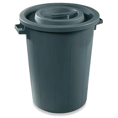 Plastic waste Barrel Black - lunazchef.shop