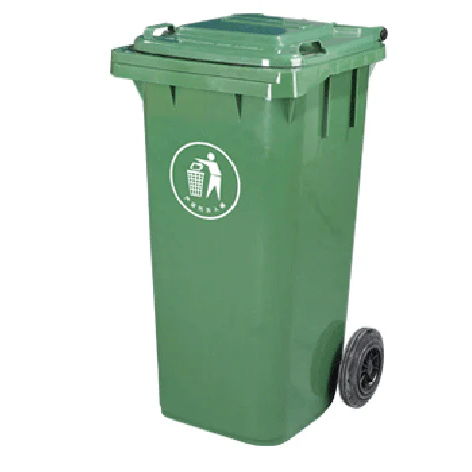 Plastic waste bin with Wheels 120L - lunazchef.shop