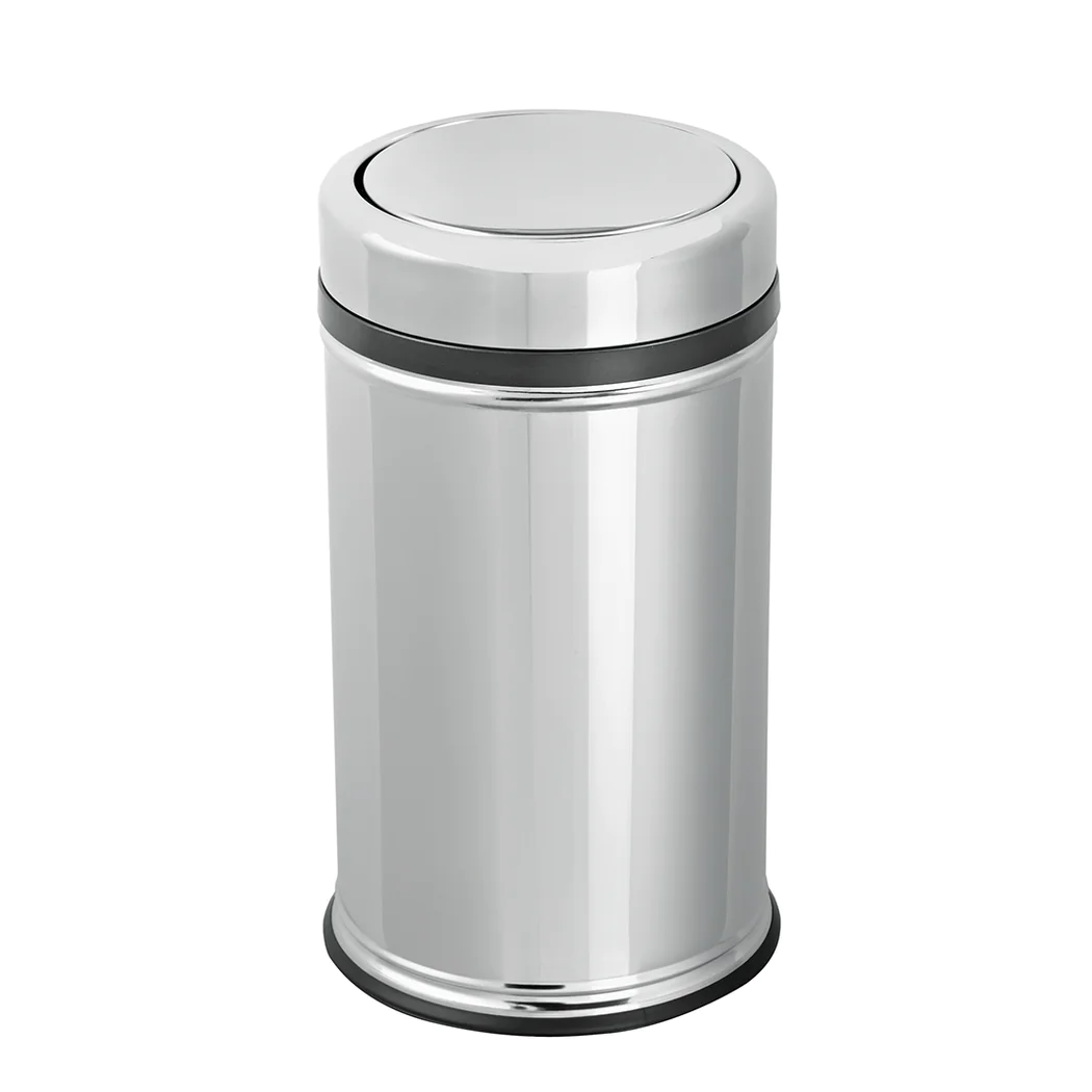 Practical Cover Dust Bin Stainless steel 45 L - lunazchef.shop