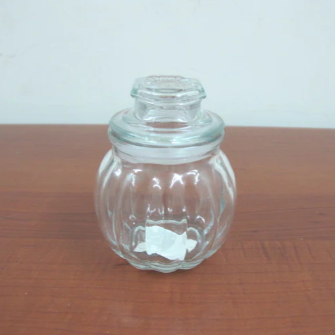 Pumpkin Shape small glass jar - lunazchef.shop