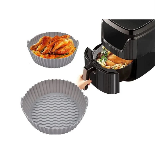 Round Air Fryer Silicone Basket Tray - Lunaz shop