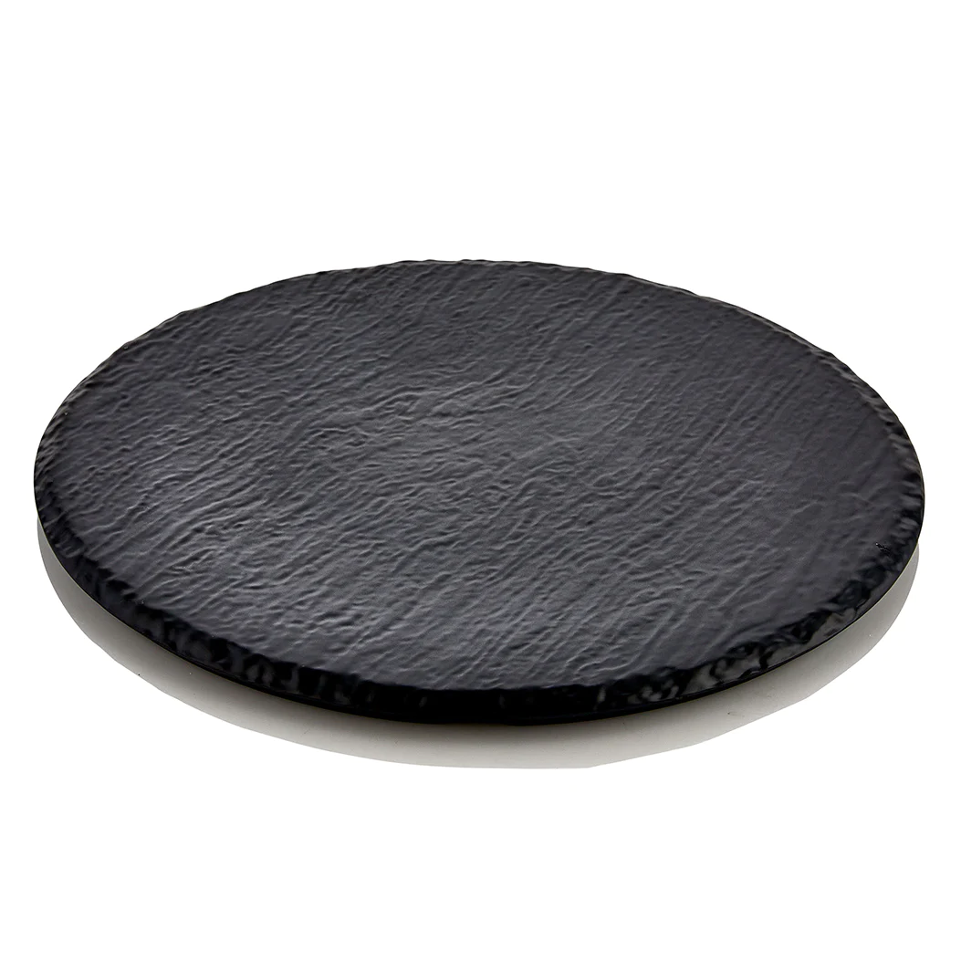 Round Melamine Slate Effect Board 40 cm - lunazchef.shop