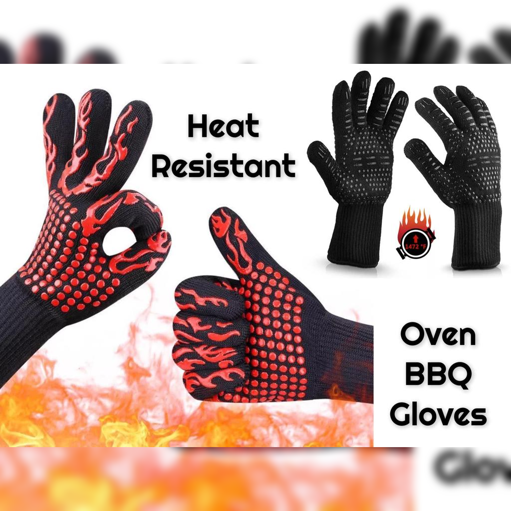 Set of 2 High Quality Heat Resistant Oven Gloves - lunazchef.shop