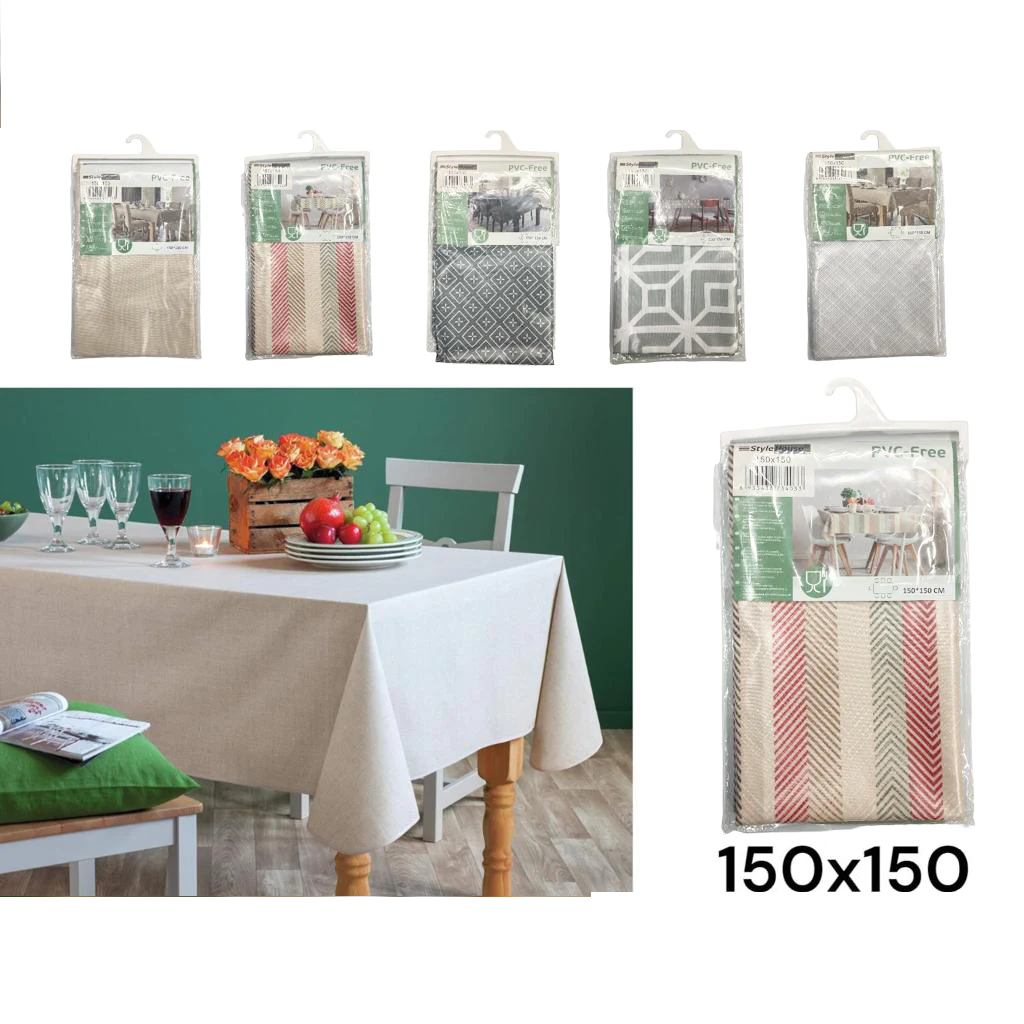 Square Colorful Table Cloth 150 x 150 mm - lunazchef.shop