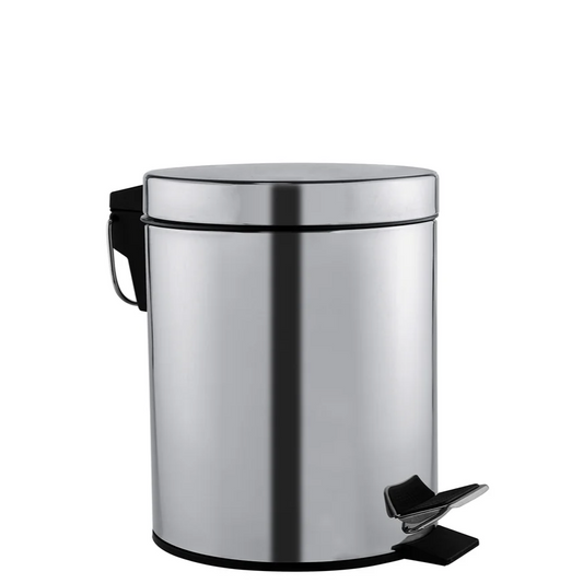 Stainless Steel Dustbin with pedal 3 lt - lunazchef.shop