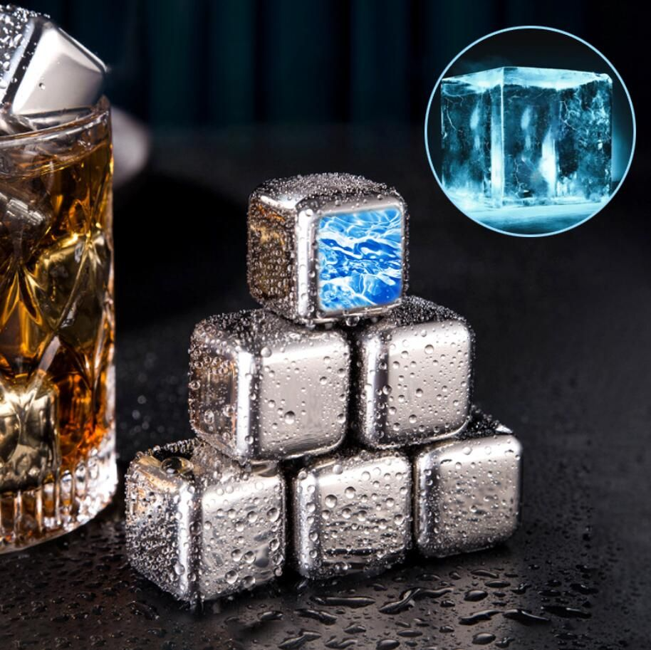 Stainless Steel Ice Cubes Set of 4 - lunazchef.shop