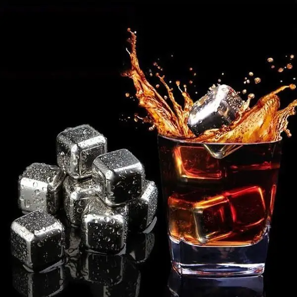 Stainless Steel Ice Cubes Set of 4 - lunazchef.shop