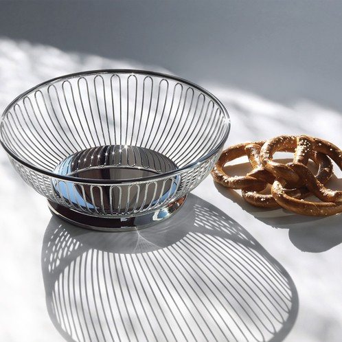 Stainless Steel Round Bread Basket - lunazchef.shop