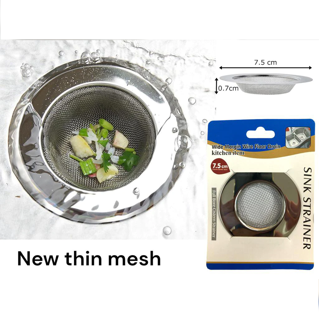 Stainless Steel Sink Strainer with fine mesh - lunazchef.shop