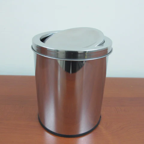 Stainless Steel Swing dustbin 5L - lunazchef.shop