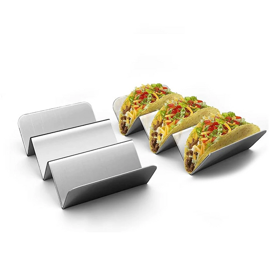 Stainless Steel Taco Holder for 3 Tacos - lunazchef.shop