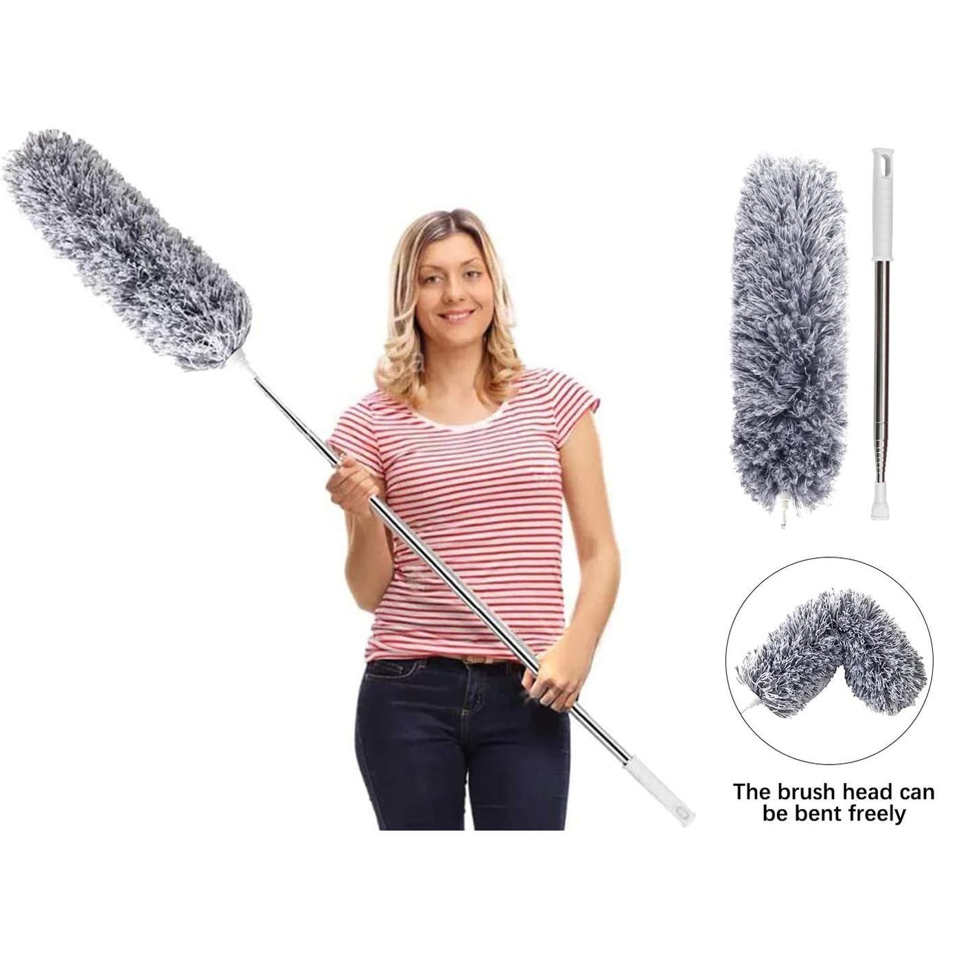 Telescopic & Flexible Microfiber Magic Duster - lunazchef.shop