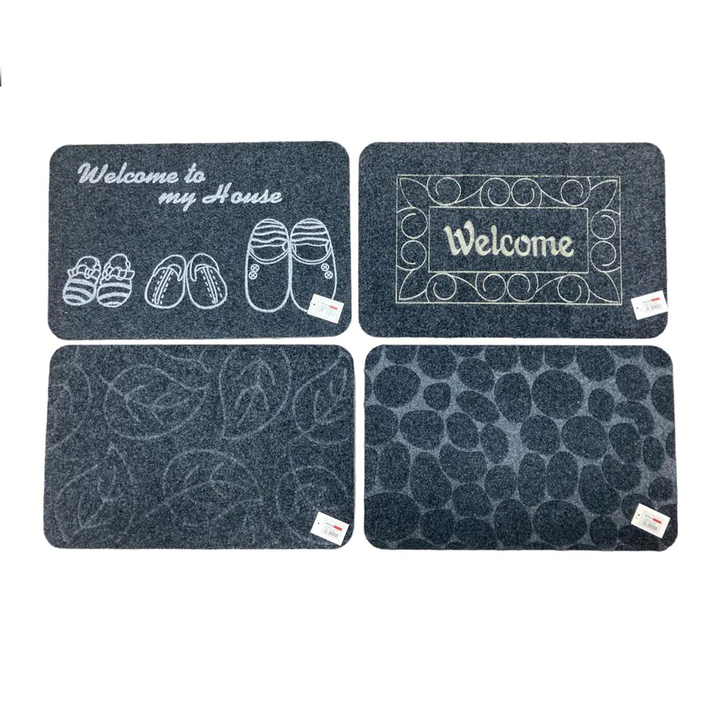 Thin synthetic fiber doormat w TPR backing 58 x 38 cm - lunazchef.shop