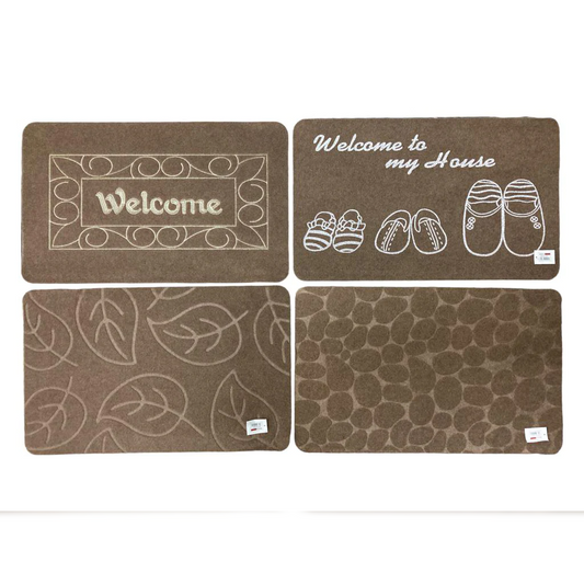 Thin synthetic fiber doormat w TPR backing 78 x 48 cm - lunazchef.shop