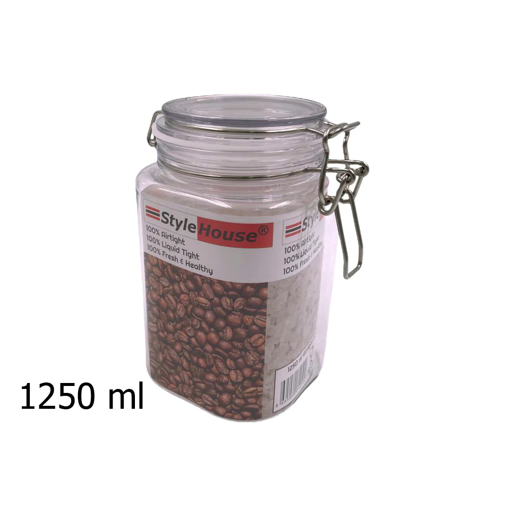 Unbreakable Airtight Seal PET Jar 1250 ml - lunazchef.shop