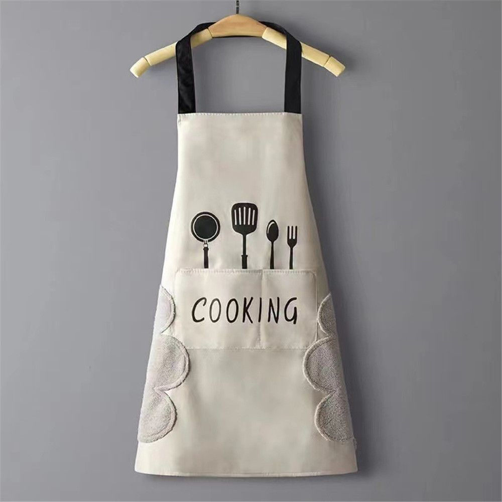 Water Proof Apron with 2 Side Towels Kitchen Utensils Design - lunazchef.shop