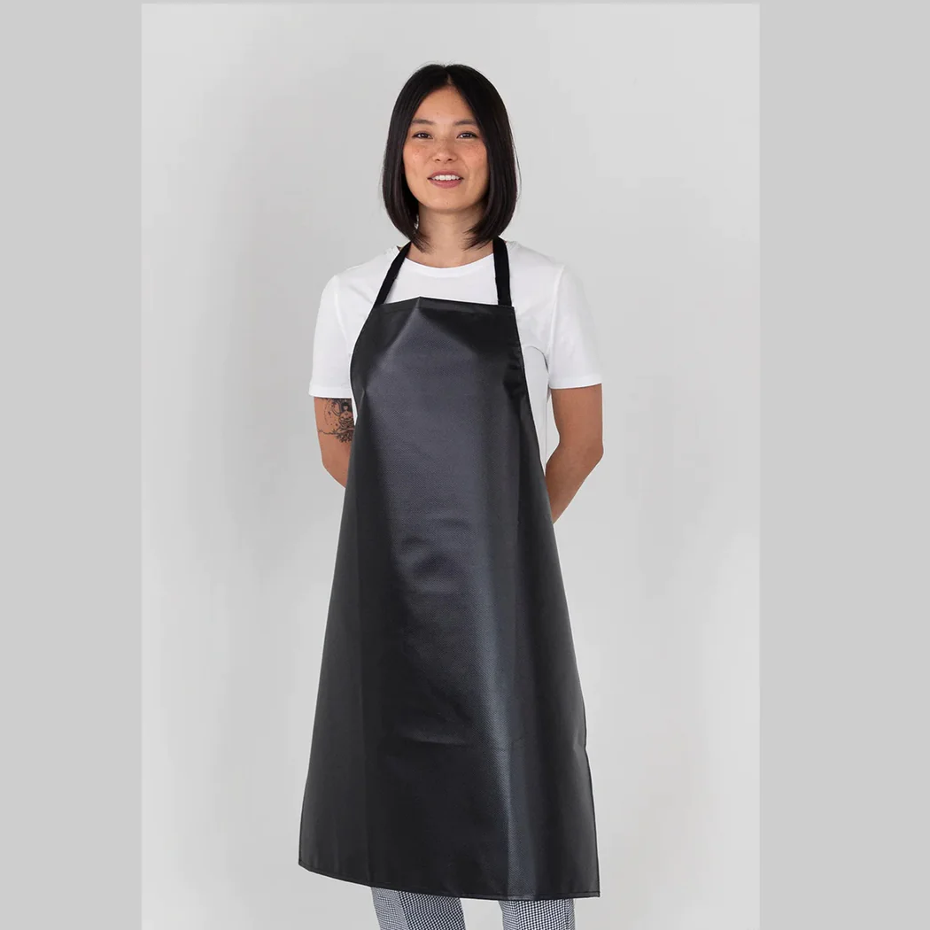 Water Proof Black Leather Apron - lunazchef.shop