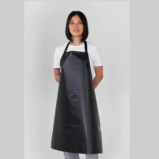 Water Proof Black Leather Apron - lunazchef.shop