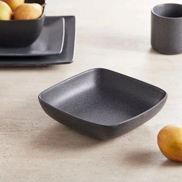 Dosthoff Dark Gray Square-Shaped Salad Bowl 20.3 cm